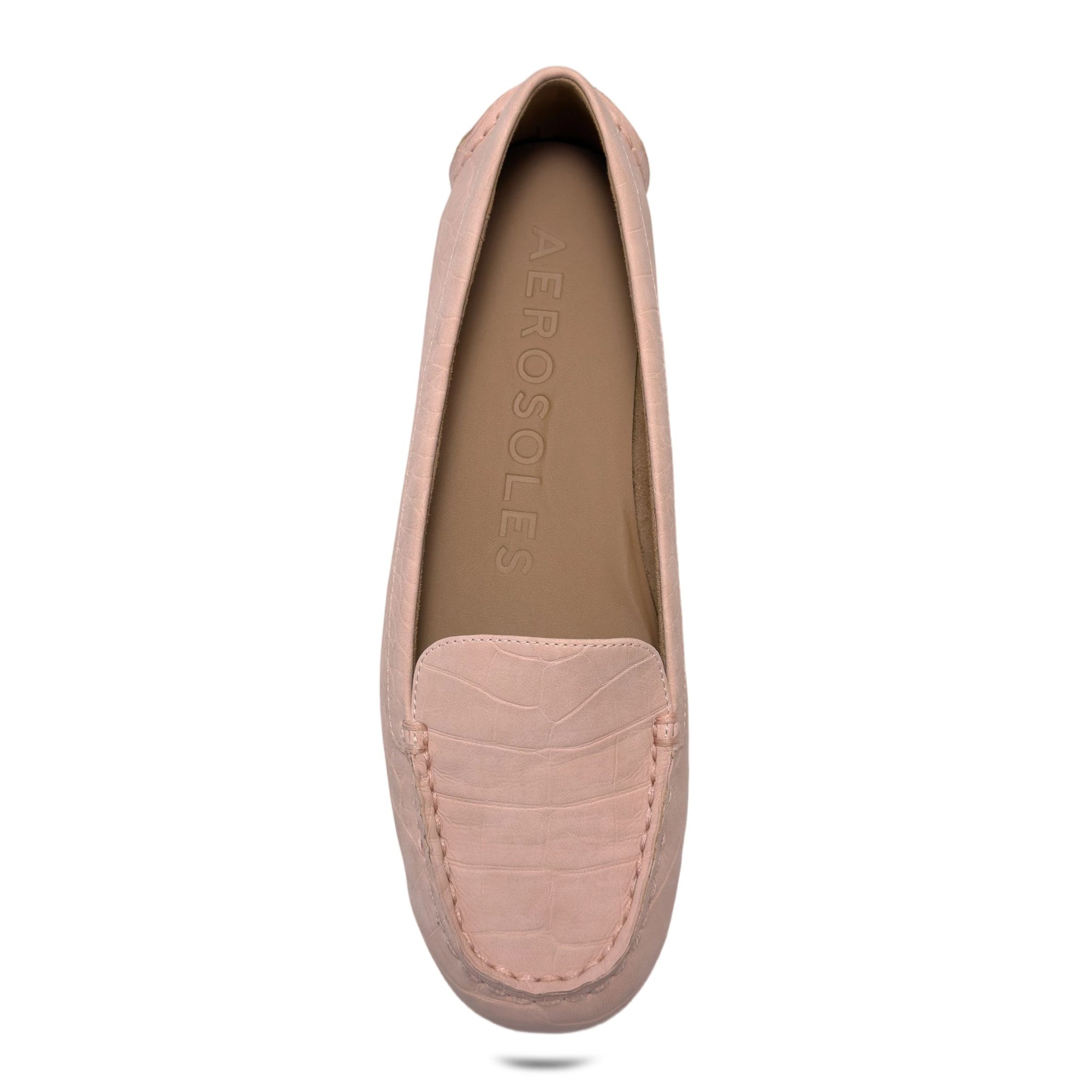Wonder Casual Loafer | Pale Pink Faux Crochet Nubuck