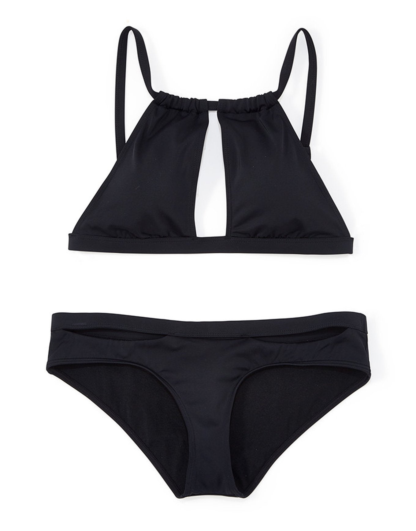 Adore Me Dallys in color Jet Black and shape two piece