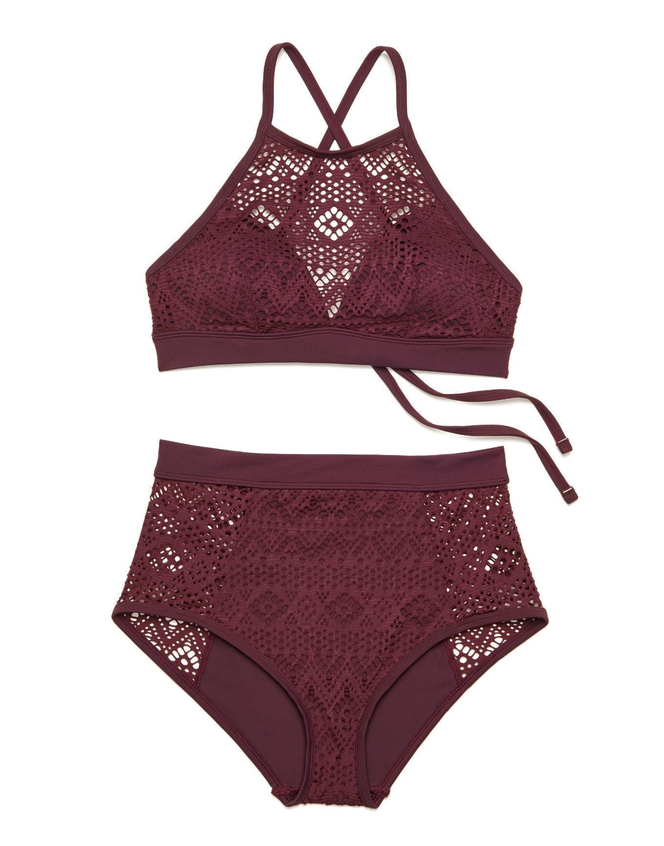 Adore Me Veronna in color Winetasting and shape two piece