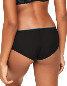 Adore Me Jana Hipster Panty in color Jet Black and shape hipster