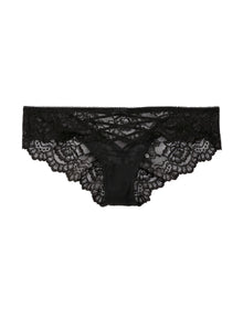 Adore Me Enny Panty in color Jet Black and shape bikini