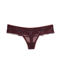Adore Me Cinthia Thong in color Fudge and shape thong