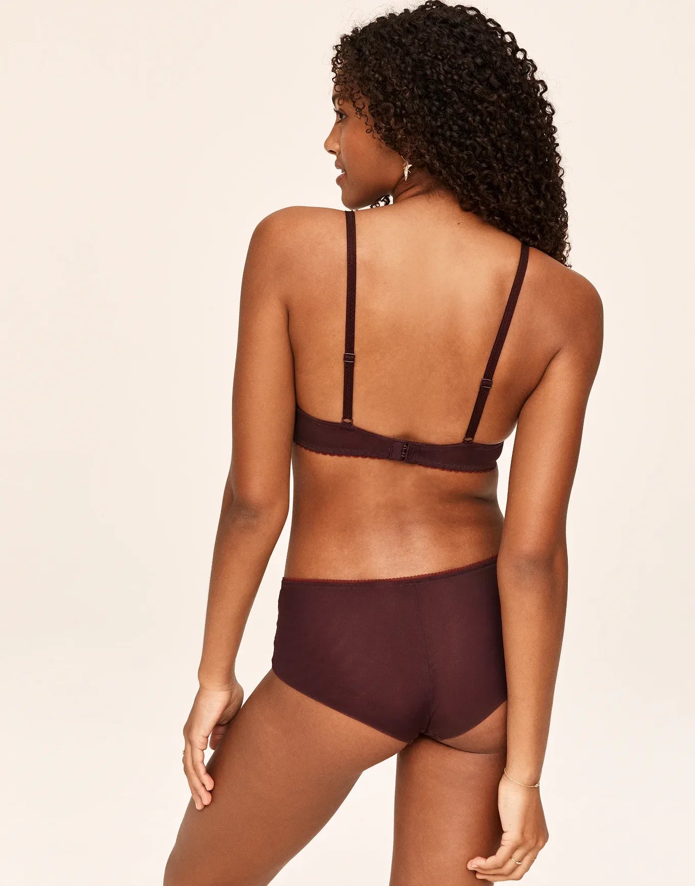 Adore Me Cinthia Hipster Panty in color Fudge and shape hipster