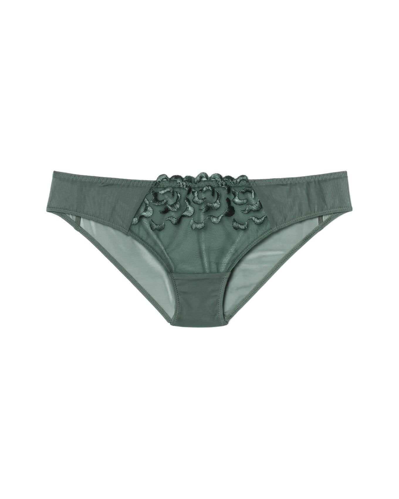Adore Me Tiana Panty in color Jungle Green and shape bikini