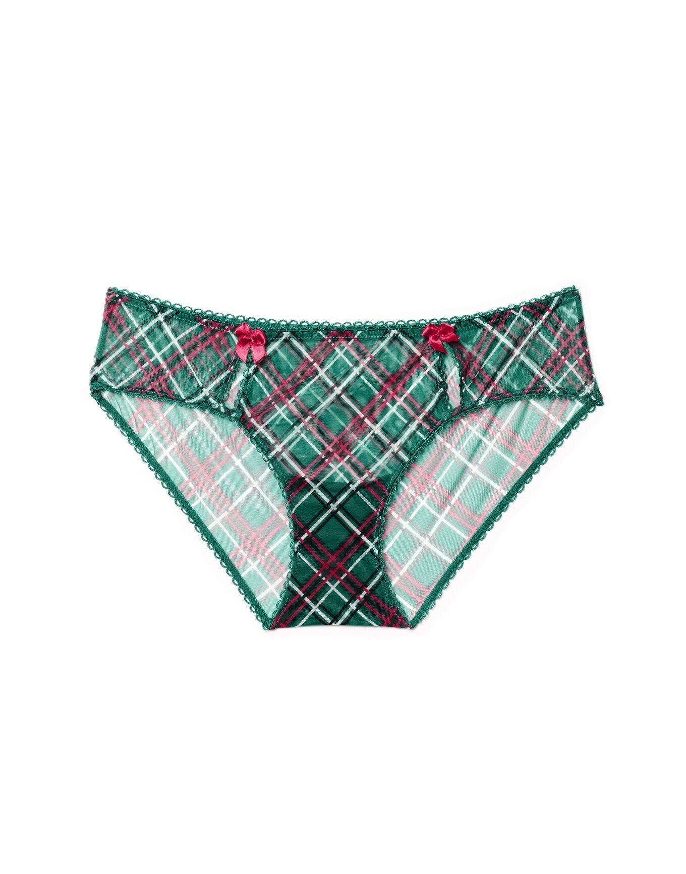 Adore Me Gabby Hipster Panty in color Plaid Tidings C02 and shape hipster