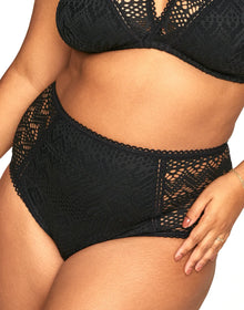 Adore Me Lianne in color Jet Black and shape high waisted