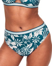 Adore Me Gisele High-Waist Bikini in color Joyful Daisies C01 and shape high cut