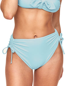Adore Me Sienna High-Waist Bikini in color Iced Aqua and shape high cut