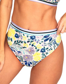 Adore Me Gisele High-Waist Bikini in color Paradise Bouquet C02 and shape high cut