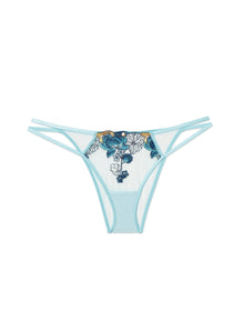 Adore Me Emilie Brazilian Panty in color Lotus Pond Embroidery C05 and shape brazilian