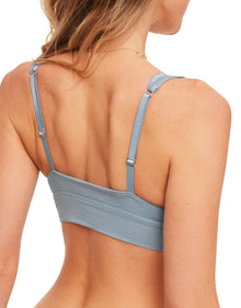 Adore Me Maddey Unlined Bralette in color Ashley Blue and shape bralette
