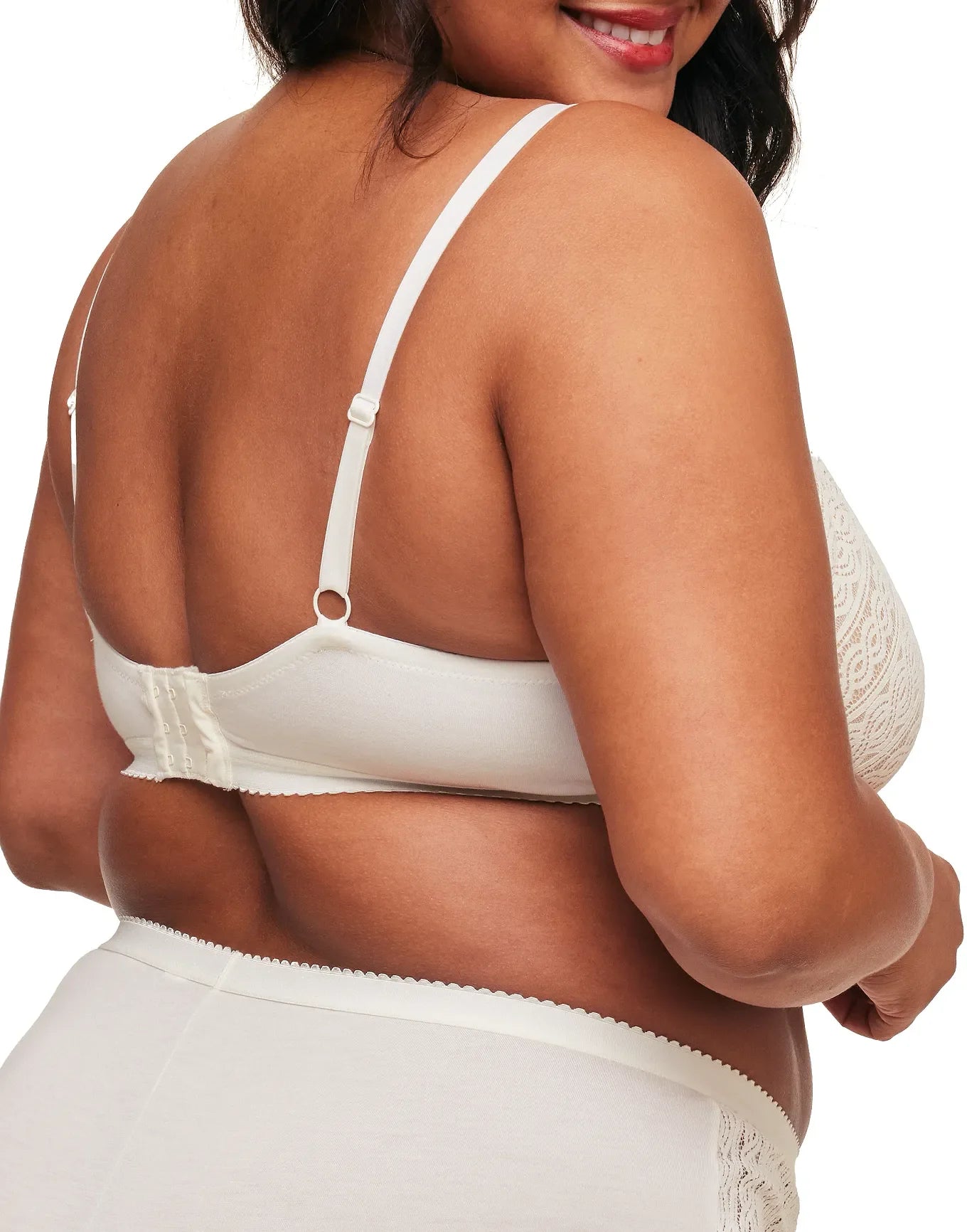 Adore Me Samanta Contour Bralette in color Whisper White and shape bralette