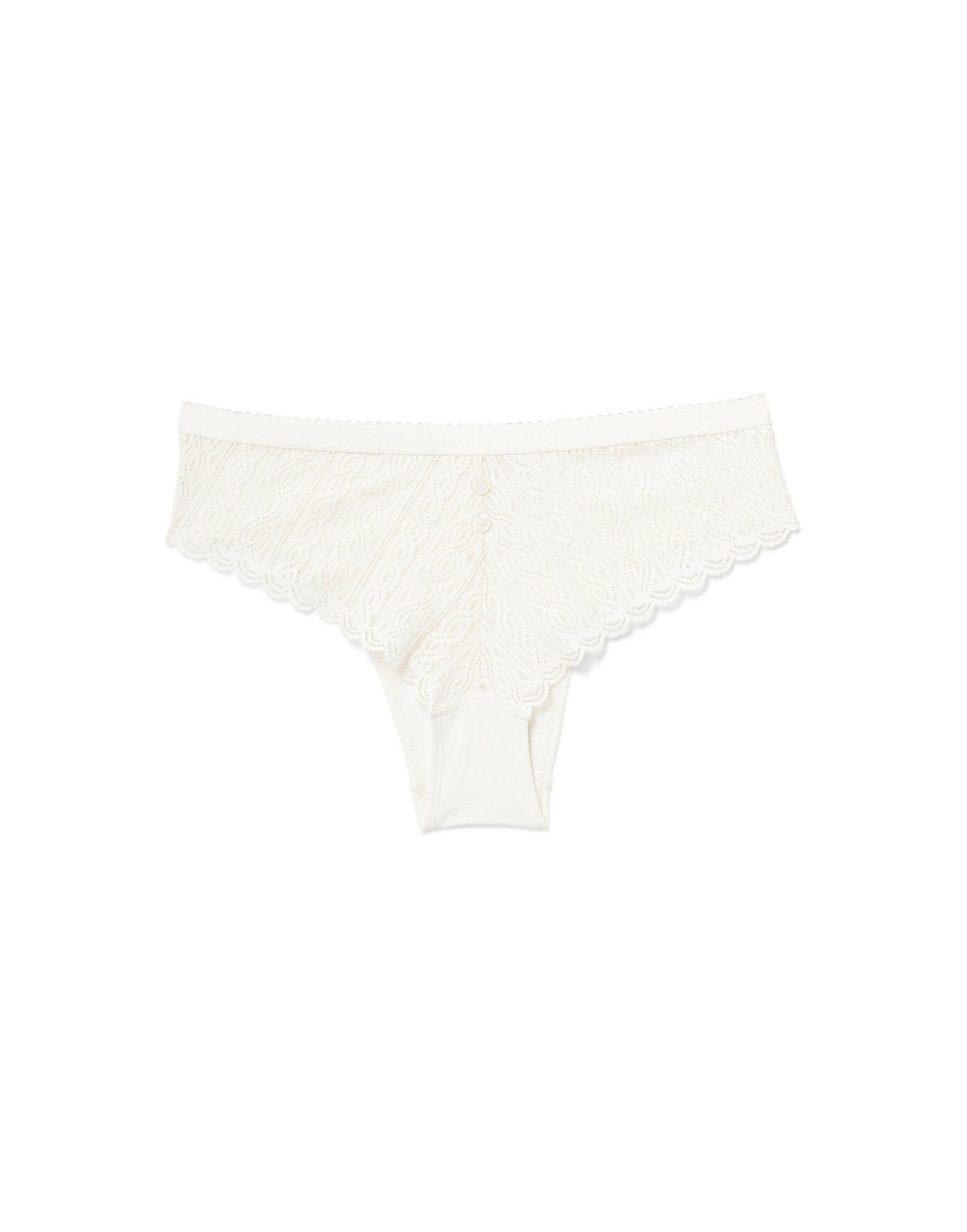 Adore Me Samanta Shorts in color Whisper White and shape cheeky