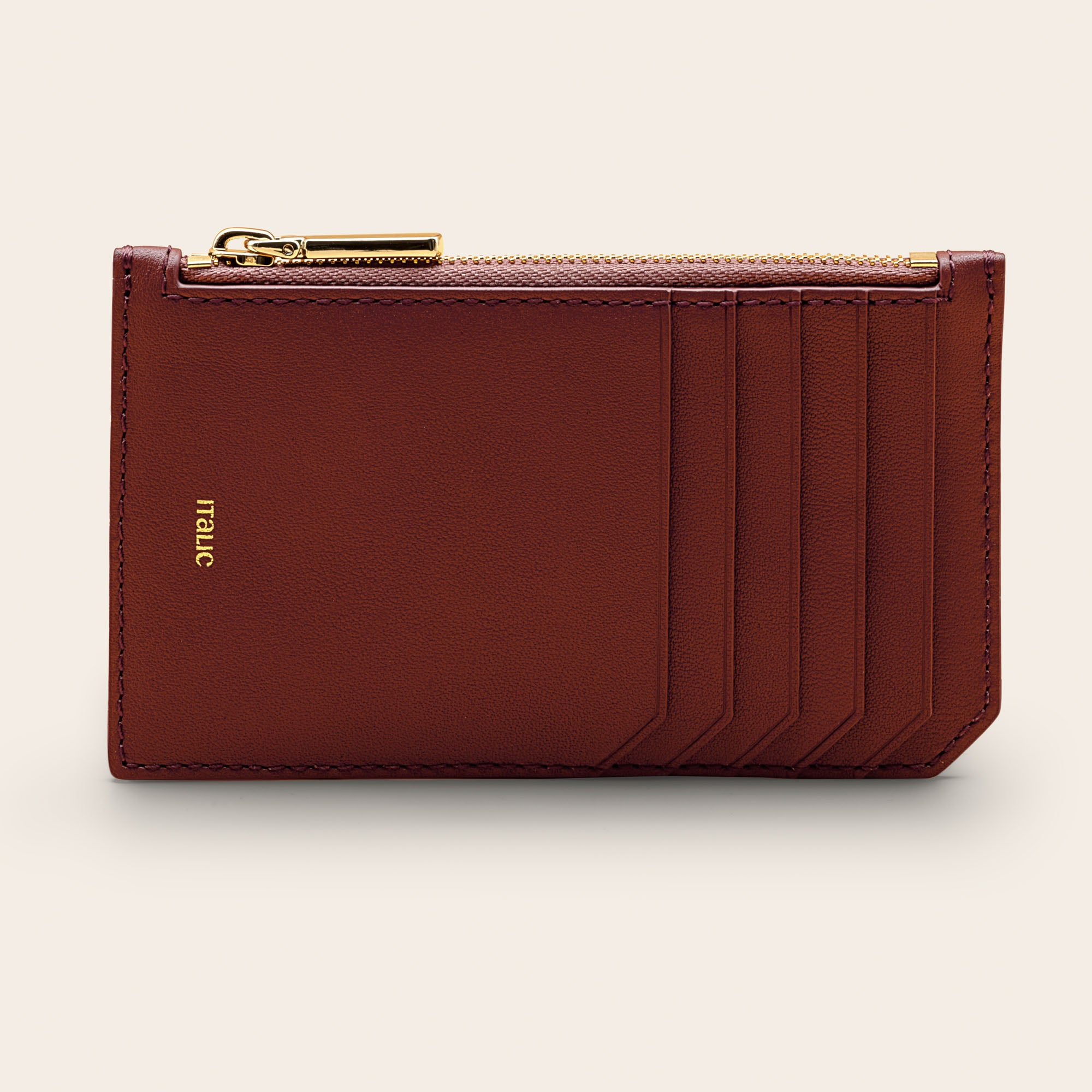Unisex | Albee Leather Card Holder | Desert Sun