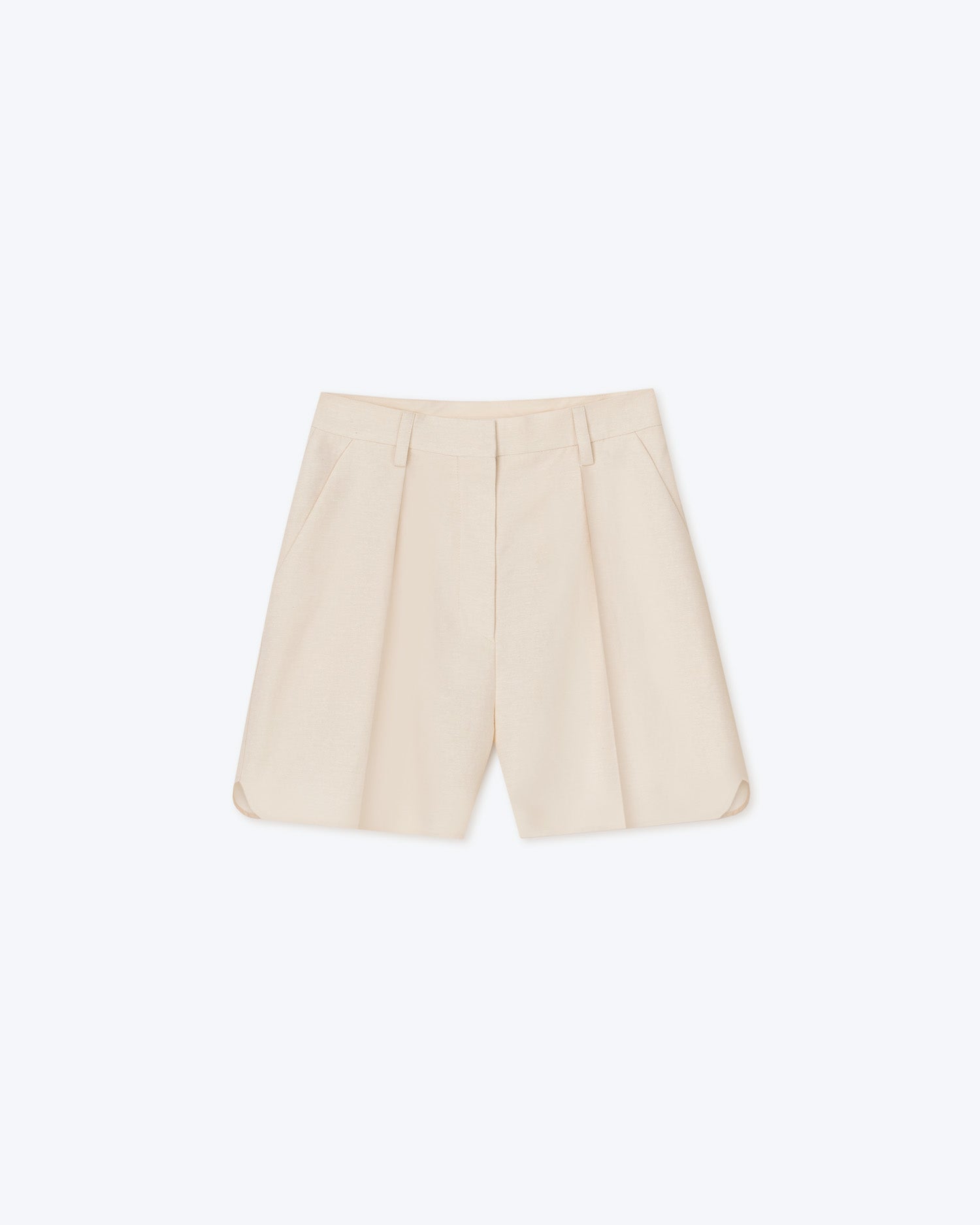 Womens | Rima Tailored Marathon Shorts | Creme