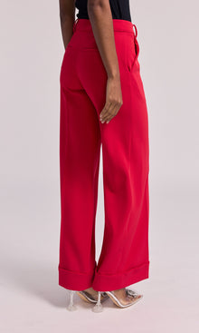 Mavis Crepe Pants | Rouge