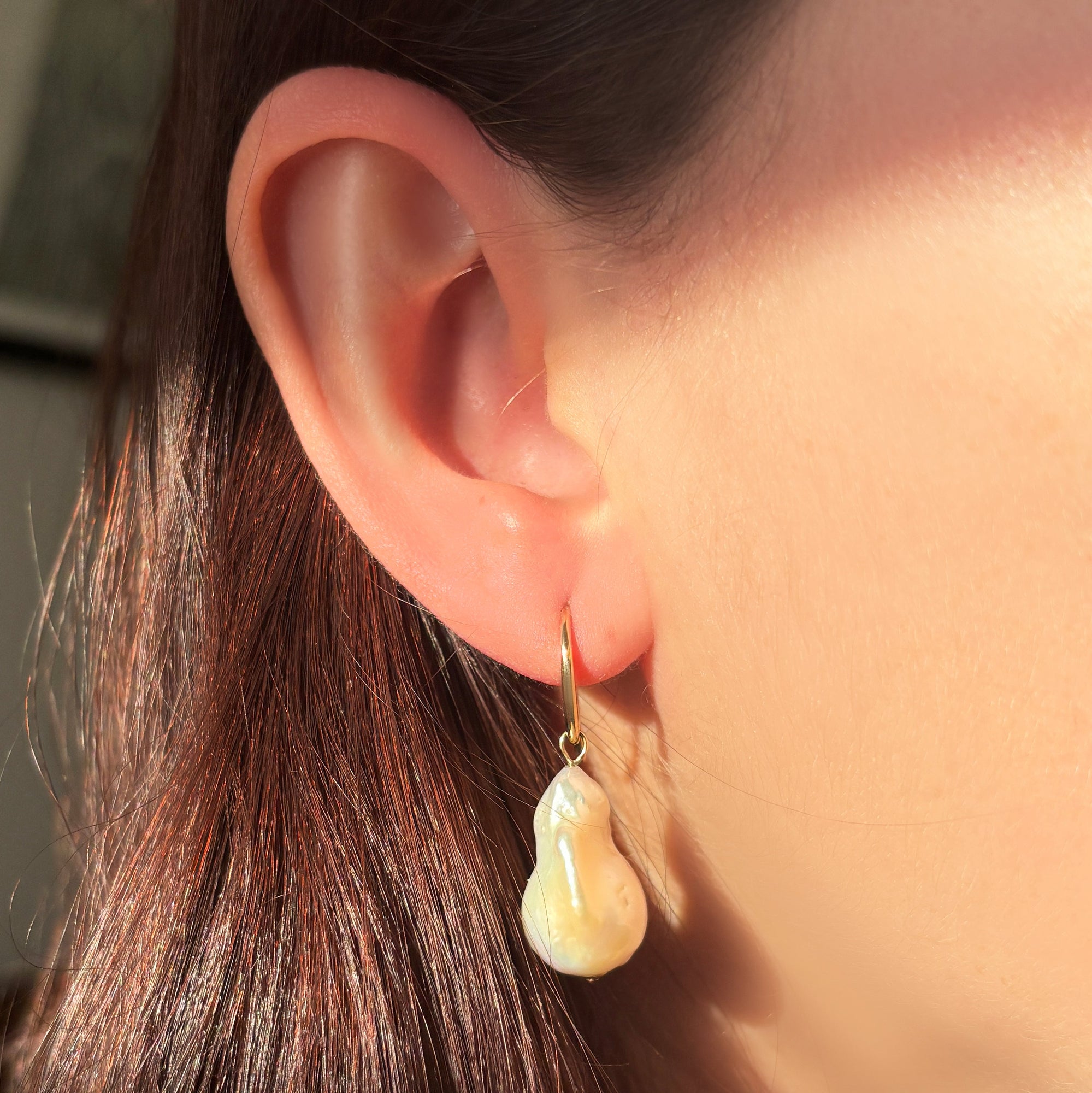Baroque Pearl Drop Earrings