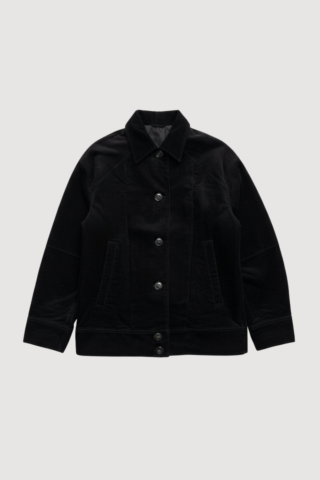Shelby | Barry Corduroy Button Jacket in Size Small - Flat