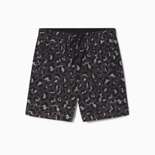 Breathable Mesh Lounge Shorts with Modal Lining | Black Leopard