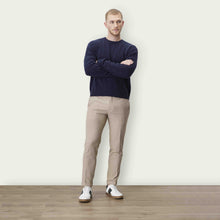 Mens | Luke Cashmere Cable Knit Sweater | Navy