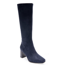 Micah | Navy Faux Suede