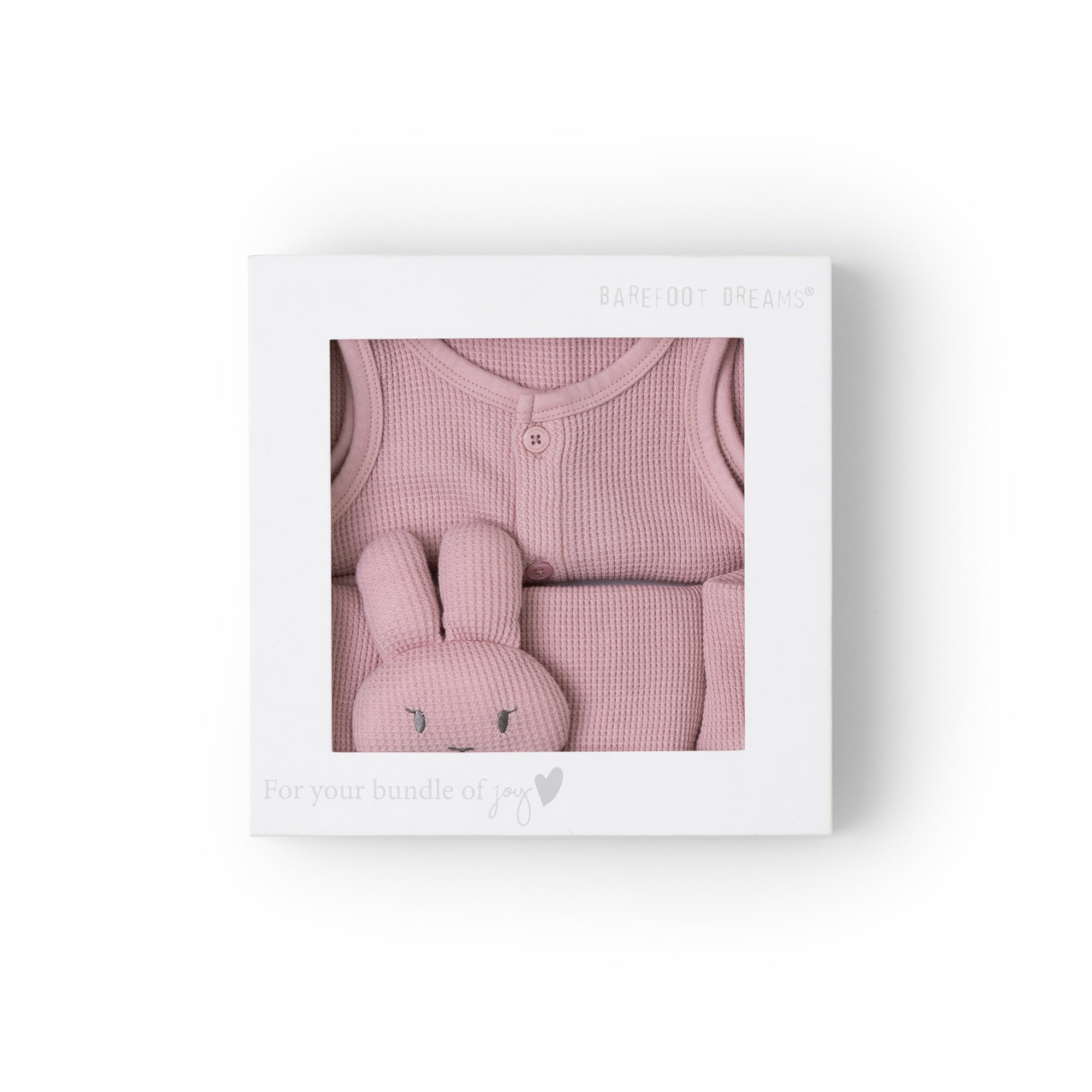 Malibu Collection Baby Waffle Onesie Set | Teaberry