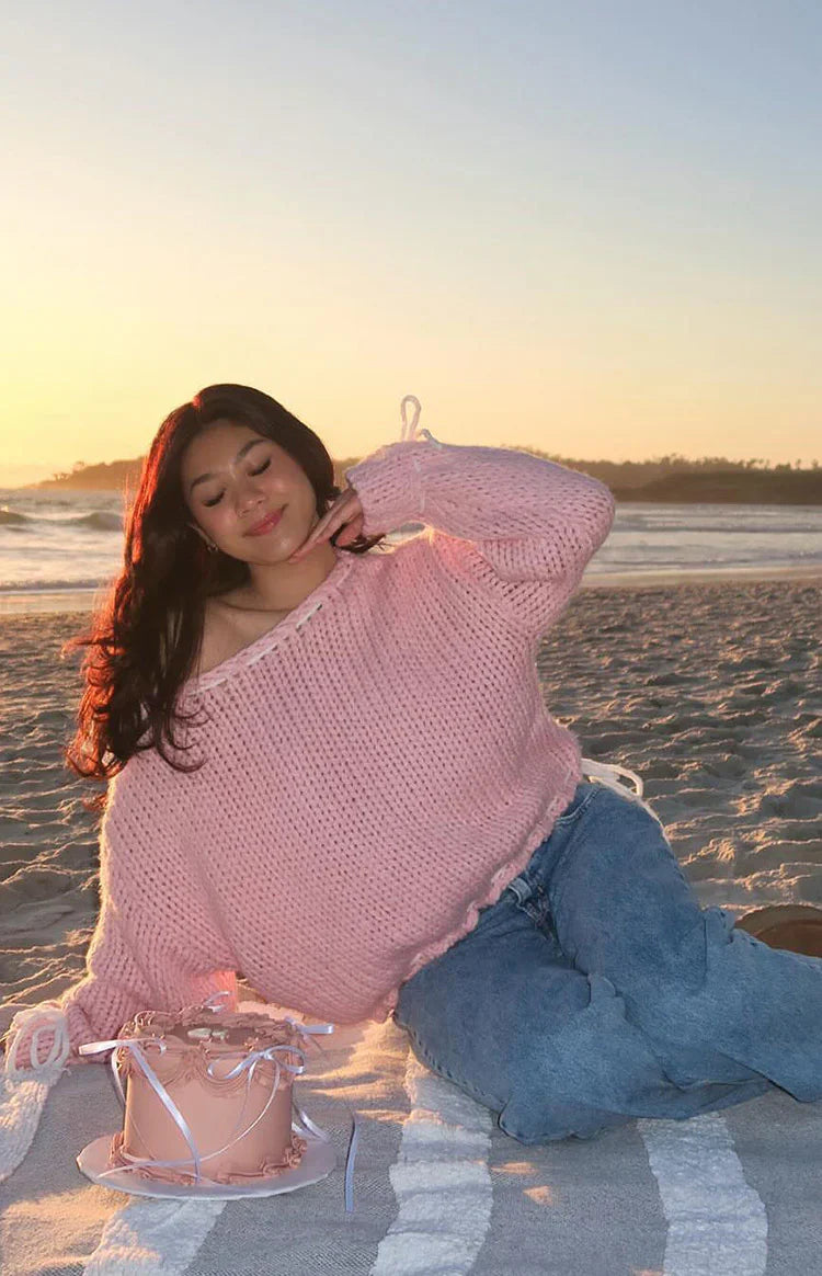 Bea Baby Sweater | Pink