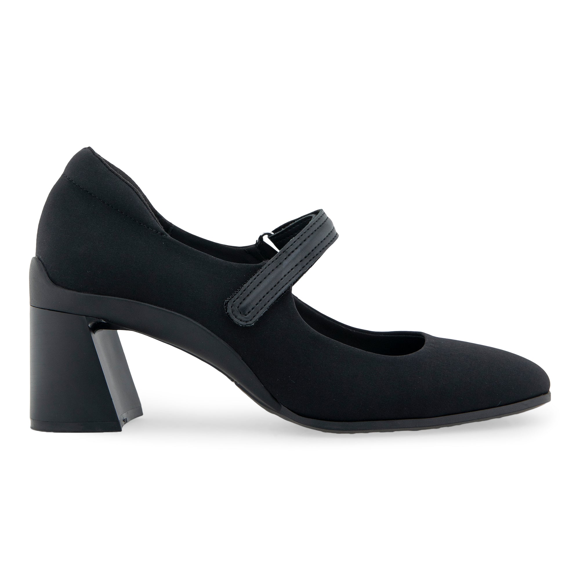 Cassina Dress Pump | Black Stretch Gaberdine