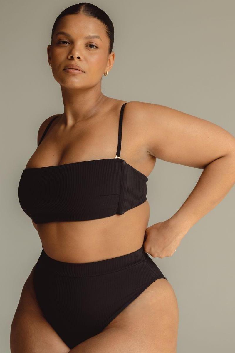 Summer Bikini Top | Black Rib