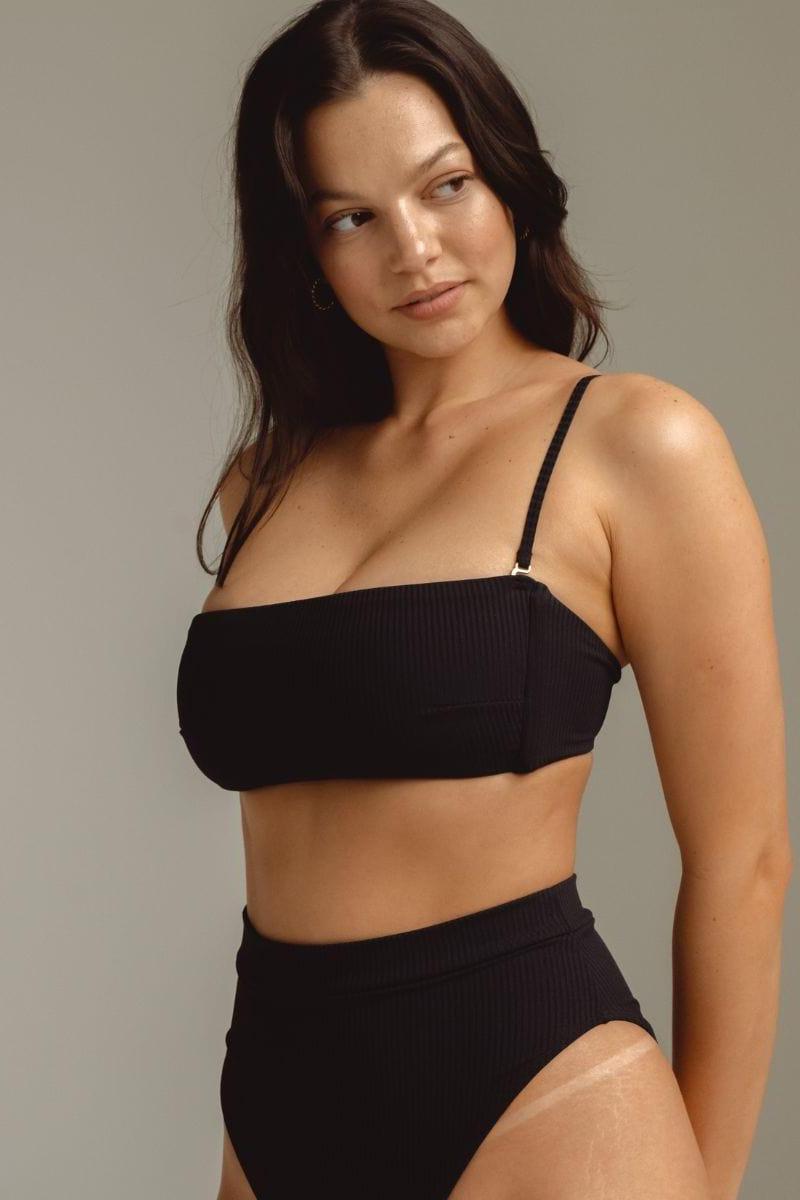 Summer Bikini Top | Black Rib