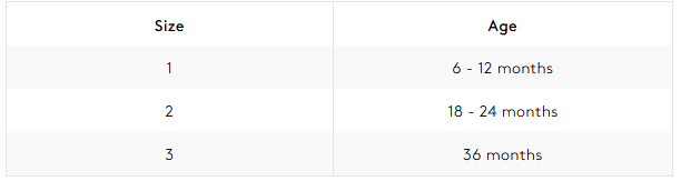 Product size guide