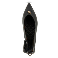 Nayana Dress Flat | Black Leather