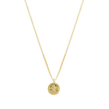 The Saint Lazurus Single Medal Necklace | Gold Vermeil & Sterling Silver