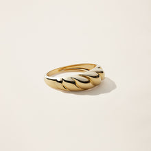 Womens | Croissant Ring | 14K Solid Yellow Gold