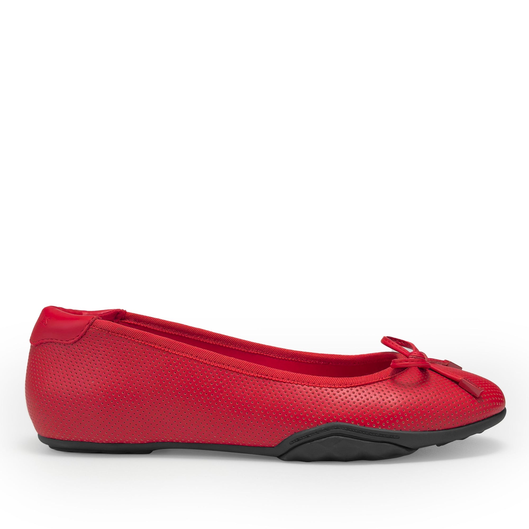 Onyx | Racing Red Perforated Faux Leather