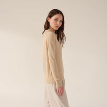 Womens | Camila Airy Cashmere Collared Sweater | Cinnamon