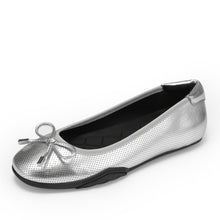 Onyx | Silver Metallic Perforated Faux Leather