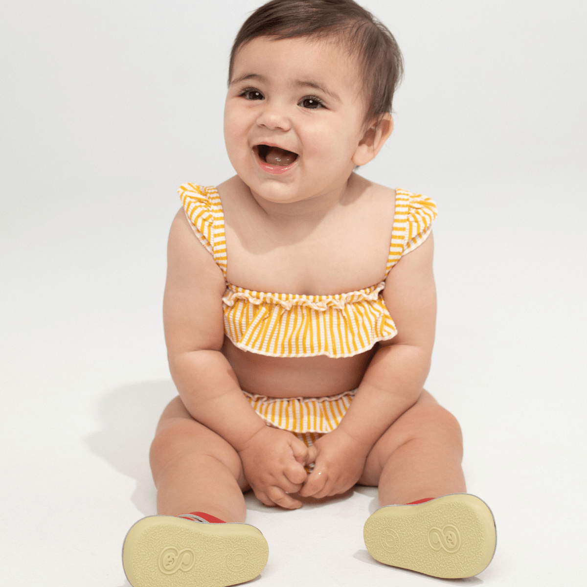 Kids | Cabana Bikini Set | Canary Stripe