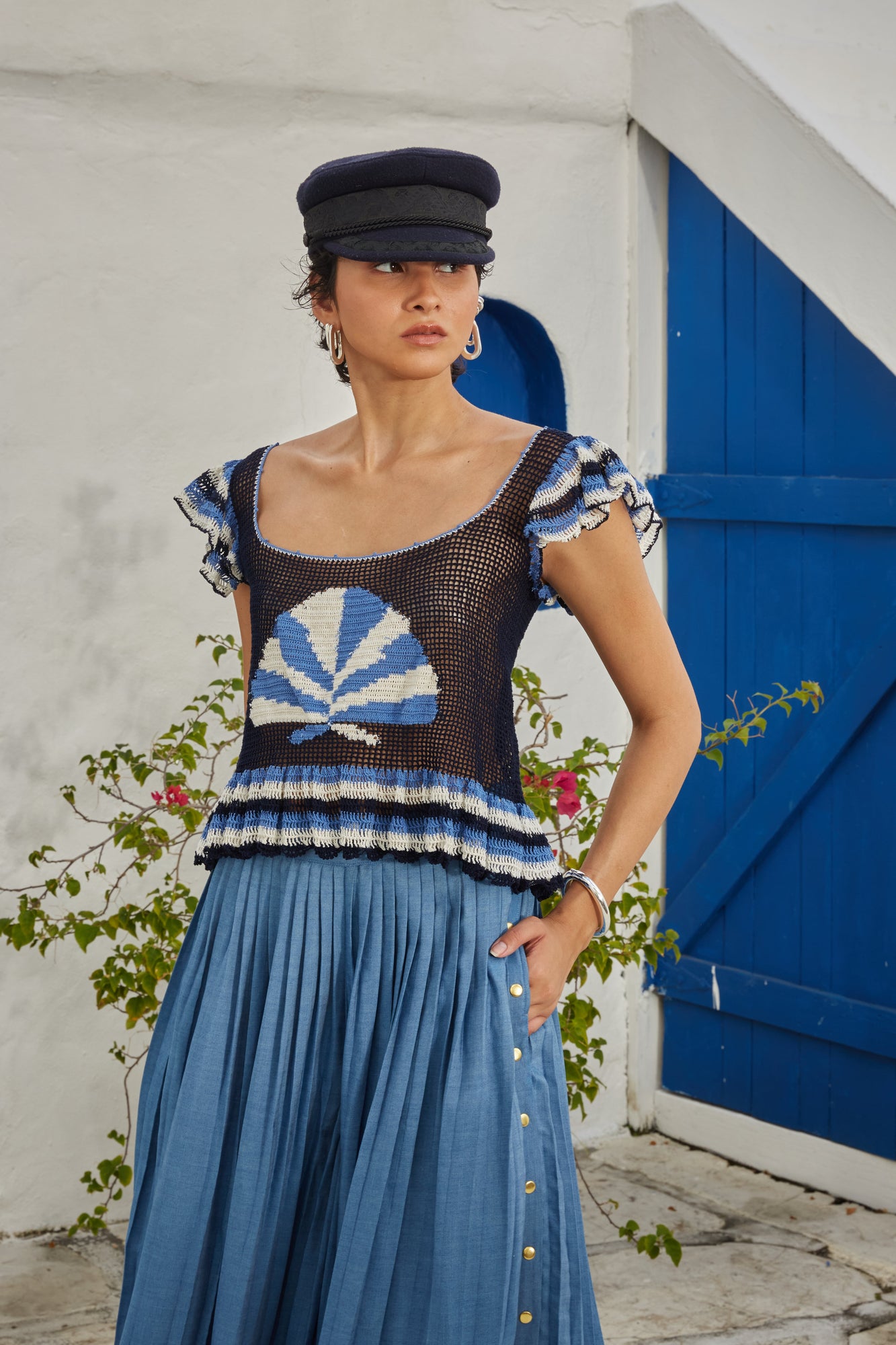 Paradise Shell Crochet Top - Final Sale-Carolina K