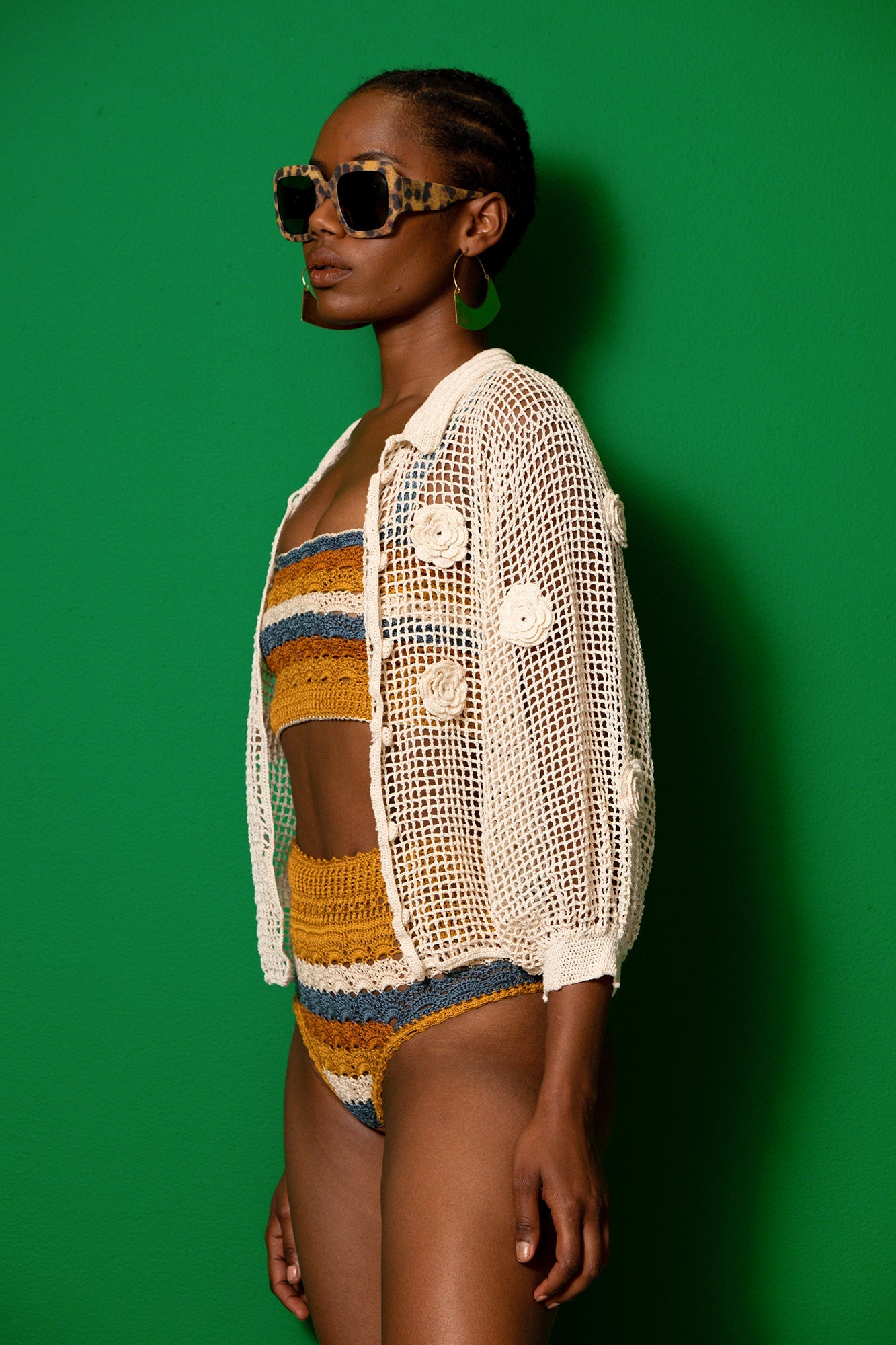 Melina Crochet Bomber - Final Sale-Carolina K