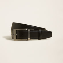 Mens | Emilio Reversible Italian Napa Leather Belt | Black/Dark Brown