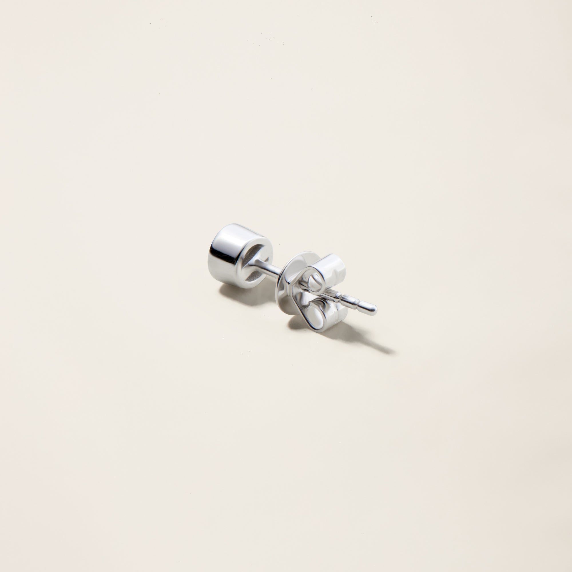 Womens | 14K Solid White Gold | Bezel Studs | 0.20 CTW Diamonds