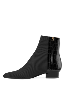 The Bootie | Coal Crocodile & Knit