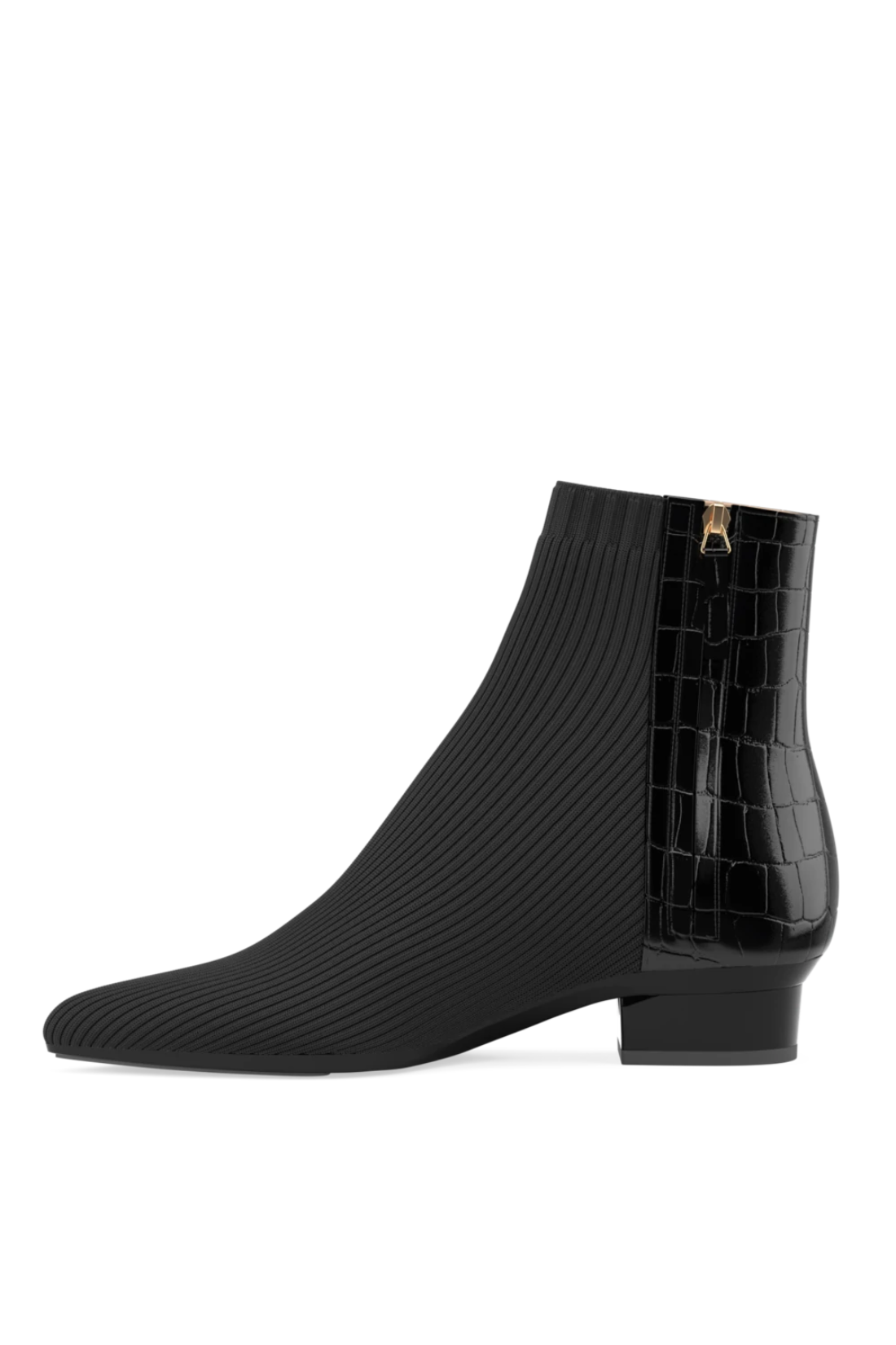 The Bootie | Coal Crocodile & Knit