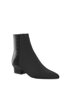 The Bootie | Coal Crocodile & Knit