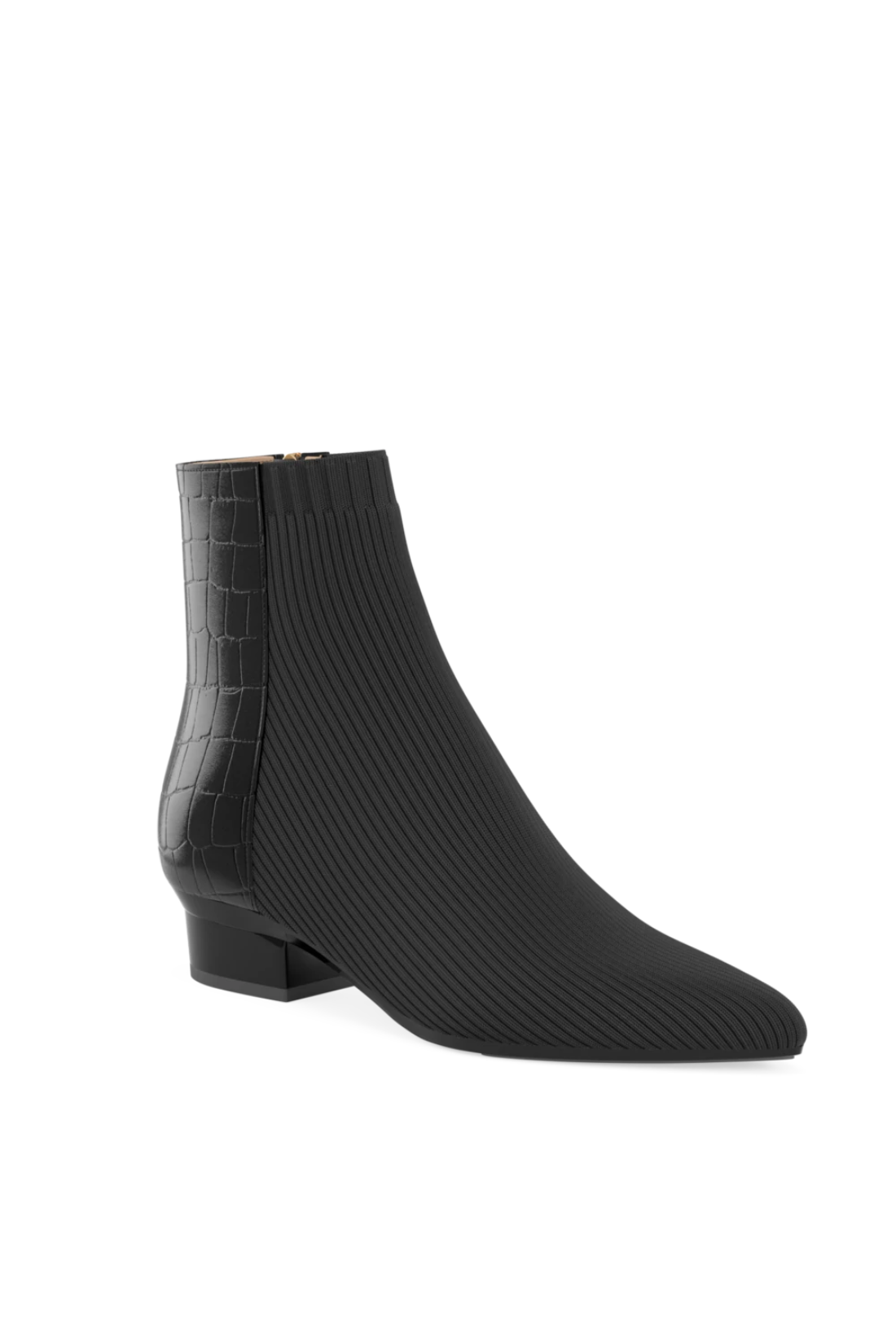 The Bootie | Coal Crocodile & Knit