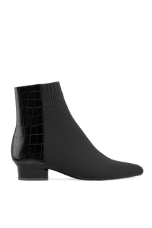 The Bootie | Coal Crocodile & Knit