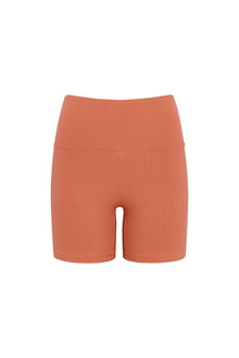 Midi Bike Short | Coral Rib