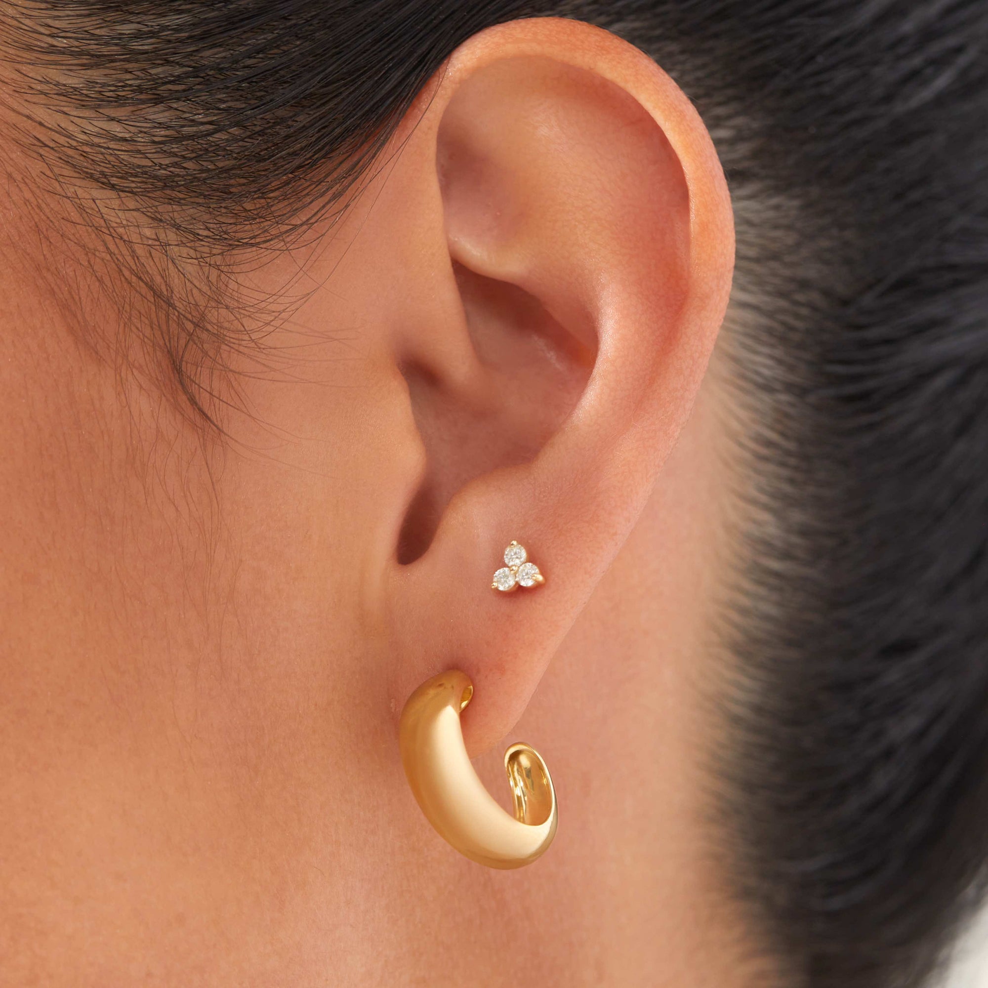 Womens | Dome Hoops | 18K Gold Vermeil