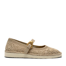 Tamika Casual Flat | Linen/Natural Lace
